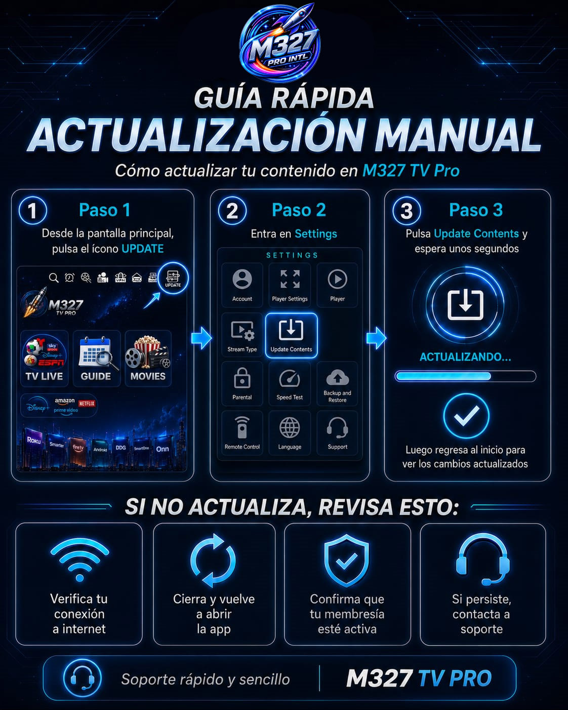 Como actualizar manualmente la App